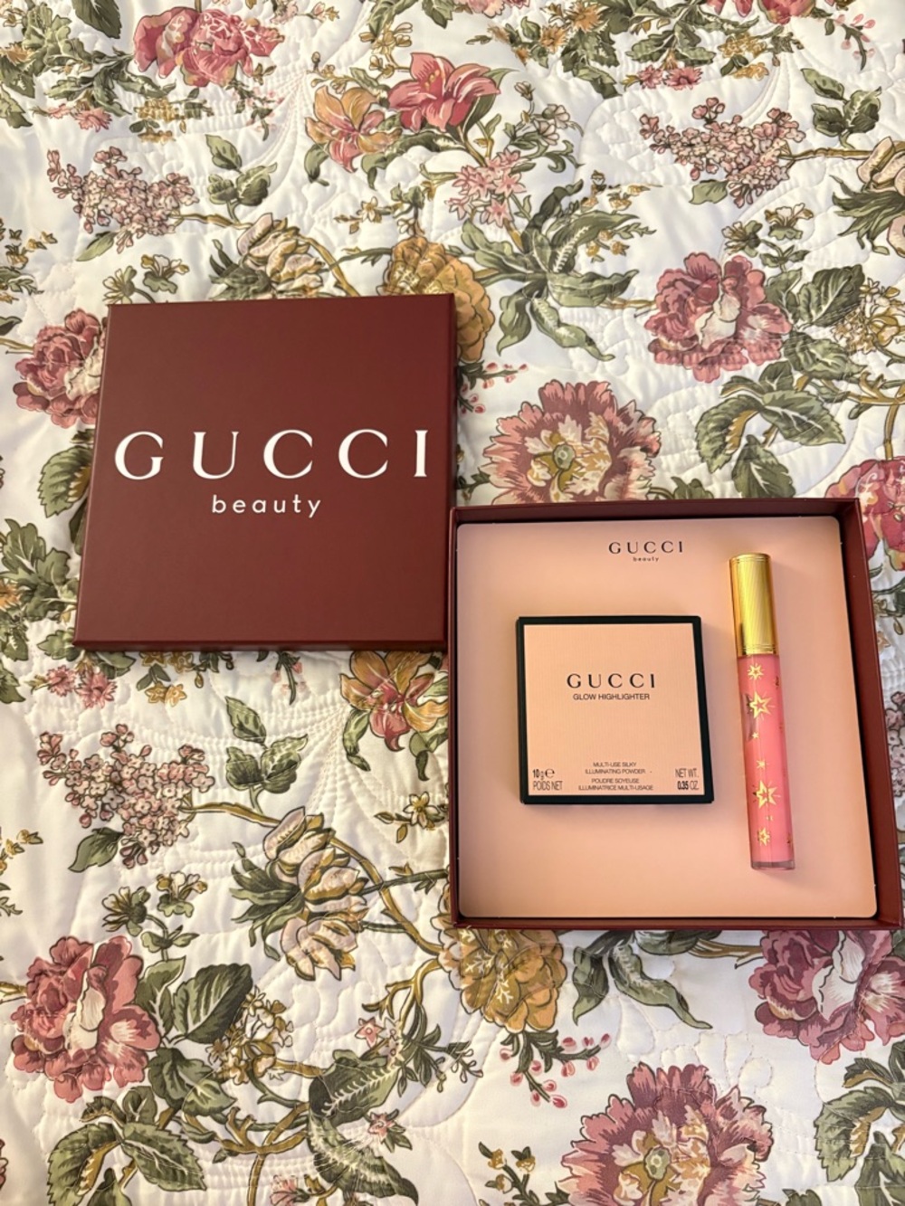 Gucci Beauty Rose Pink Highlighter & Lip Gloss Duo